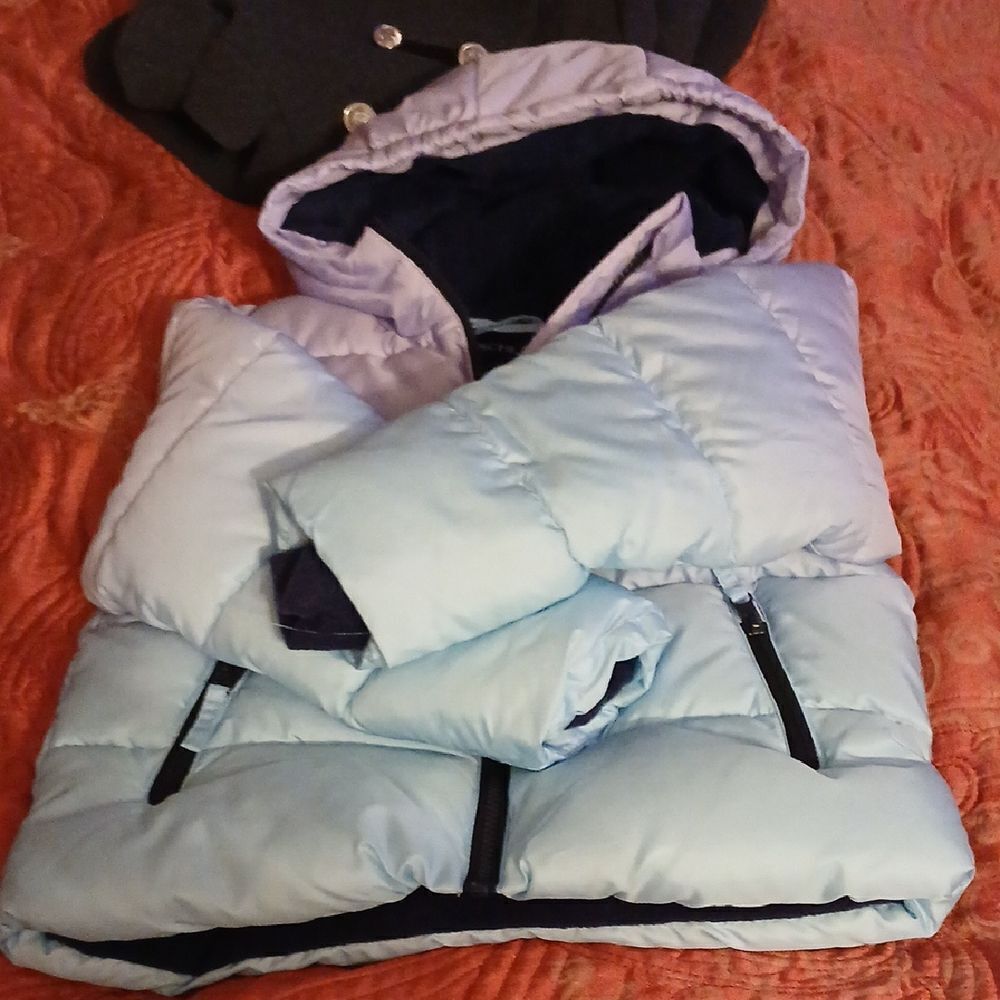Kids Light Blue Puffer Jacket - Picture 4 of 5